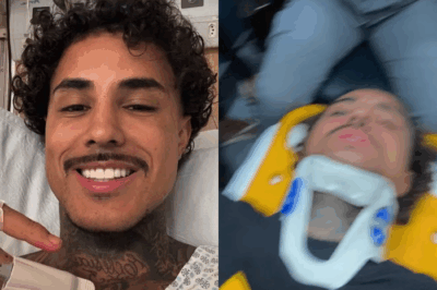 “Choque! MC Livinho se envolve em acidente de moto e revela drama com pulmão perfurado – ‘Pensei que era meu momento de morrer’!”