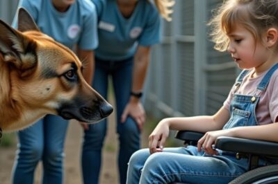 “Garota Paralisada Visita Abrigo de Animais – O Que o Pastor Alemão Abusado Fez a Seguir Fez Todos Chorar de Emoção!”