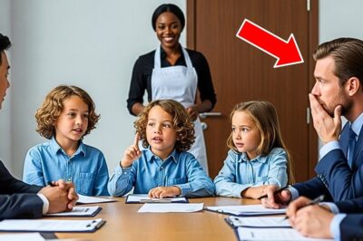“Panique Totale Quand le CEO Milliardaire Perd Son Traducteur, Jusqu’à Ce Que Ses Triplets de 7 Ans Prennent le Devant et Émergent en Sauveurs – Maman Dévoile Une Révélation Imprévisible !”