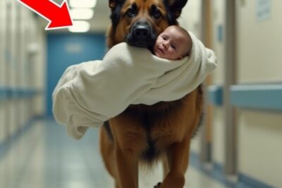 “Herói Canino: Cão Pastor Alemão K9 Chega ao Hospital Carregando um Bebê Desesperado – O Que Acontece em Seguir Vai Romper Seu Coração!”