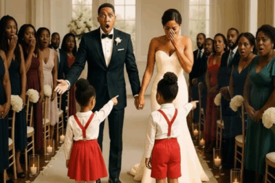 Maman Est À L’Hôpital ! Les Jumeaux Font Irruption Au Mariage De Leur Père –Alors Qu’Il Se Tient