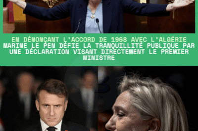 En dénonçant l’accord de 1968 avec l’Algérie, Marine Le Pen défie la tranquillité publique par une déclaration visant directement le Premier ministre — de lourdes conséquences pourraient en découler.