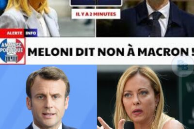 MELONI DÉFIE MACRON LA FRANCE HUMILIÉE, L’EUROPE EN CRISE