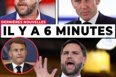 L’Explosion de Macron : Quand le Vice-Président Américain JD Vance Révèle le Secret qui Brise le “Front Républicain” et Dénonce l’Absurdité Morale de la France