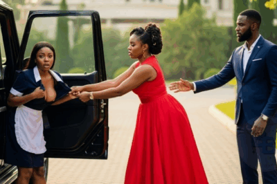 L’épouse humilie la servante devant son mari et la jette hors de la voiture.