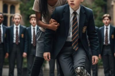 Tout le monde se moquait du fils millionnaire unijambiste – jusqu’à ce qu’une pauvre fille noire apparaisse… — « Regardez, le garçon robot est arrivé ! » 