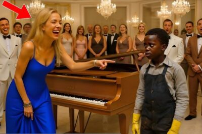 Si tu peux jouer de ce piano, je t’adopterai » — La femme d’un millionnaire se moque d’un garçon noir, mais ensuite…