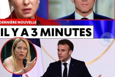 L’Humiliation Historique : Le Face-à-Face Explosif où Giorgia Meloni a Pulvérisé l’Arrogance d’Emmanuel Macron, Révélant la Crise Profonde de l’Europe.