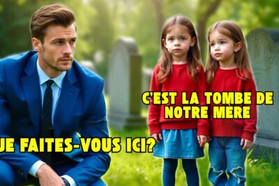 Un millionnaire a vu deux jeunes filles pleurer sur la tombe de son ex-femme – ce qui l’a choqué.