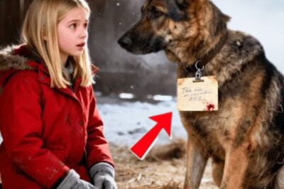 Une fillette découvre un chien “abandonné” dans une cage – Le mot accroché à son collier fait fondre en larmes tous ceux qui le lisent