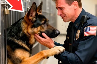 Un policier en fauteuil roulant, bouleversé, retrouve son chien policier disparu dans un refuge. Leurs retrouvailles sont déchirantes.