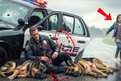 Des policiers et deux chiens policiers ont été pris en embuscade et laissés pour morts — Le geste d’une jeune fille sans-abri a touché le cœur de tous.