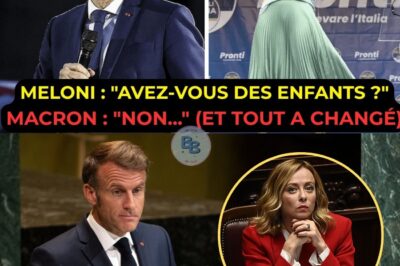 CHOC À BRUXELLES : MACRON PARLE 17 FOIS DE « NOS ENFANTS », MELONI LUI POSE LA QUESTION QUI DÉTRUIT TOUT